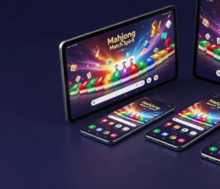 Mahjong Match Spirit futása különböző androidos készülékeken, köztük MIUI, One UI és Pixel UI felületeken