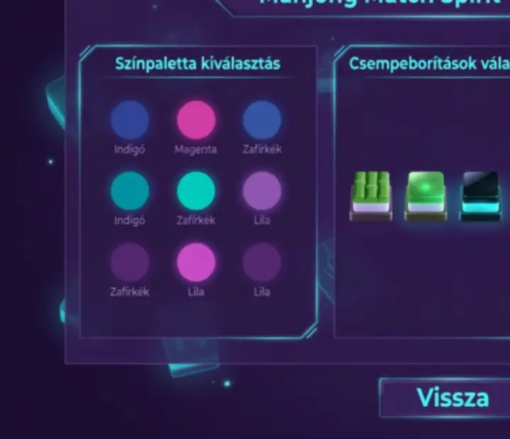 Mahjong Match Spirit testreszabható játéktér és színsémák magyar felhasználóknak