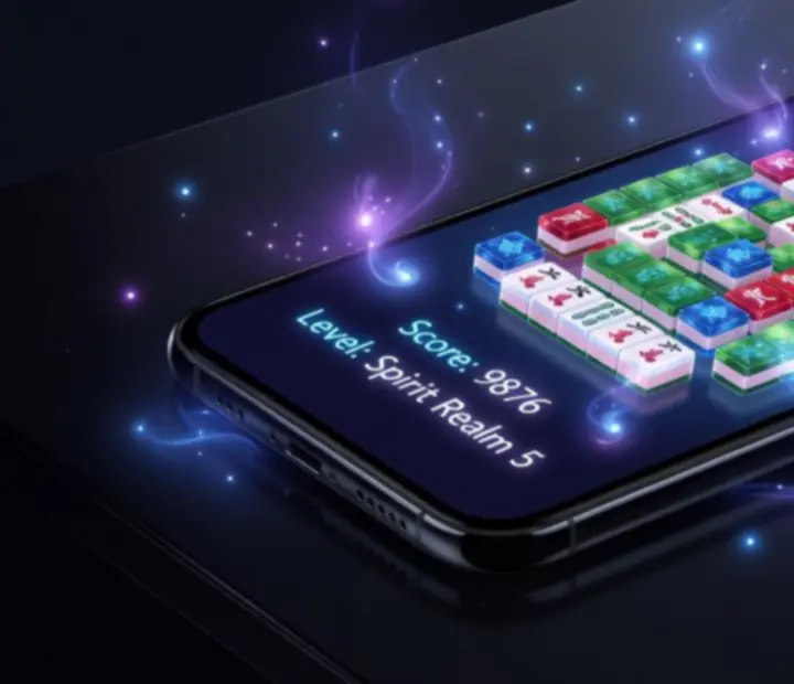 Mahjong Match Spirit játékképernyő mobil kijelzőn