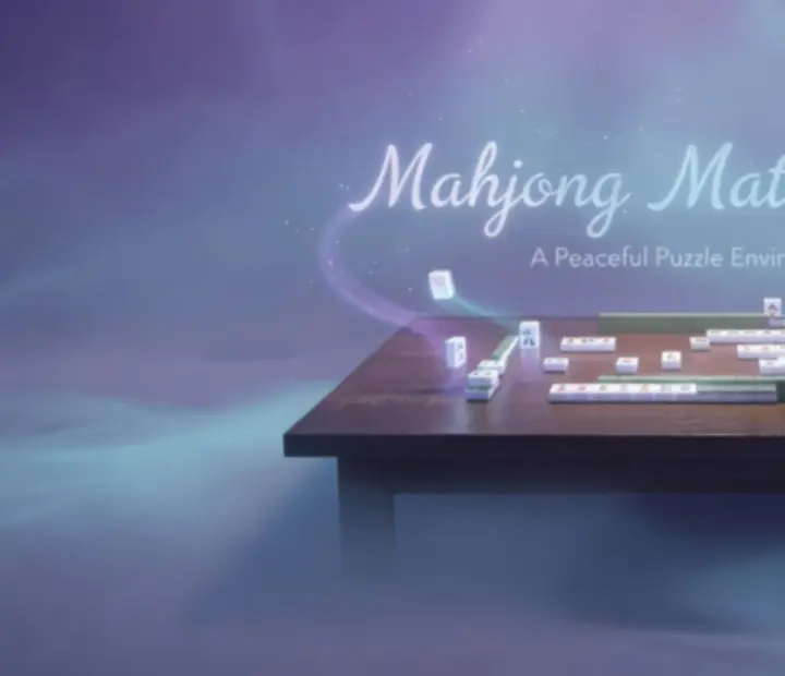 Relaxáló, meditatív háttérjelenet a Mahjong Match Spirit atmoszférájával