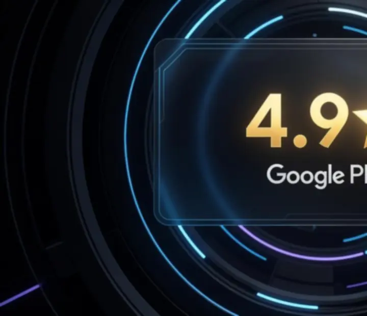Google Play 4.9 csillagos értékelést kiemelő grafika